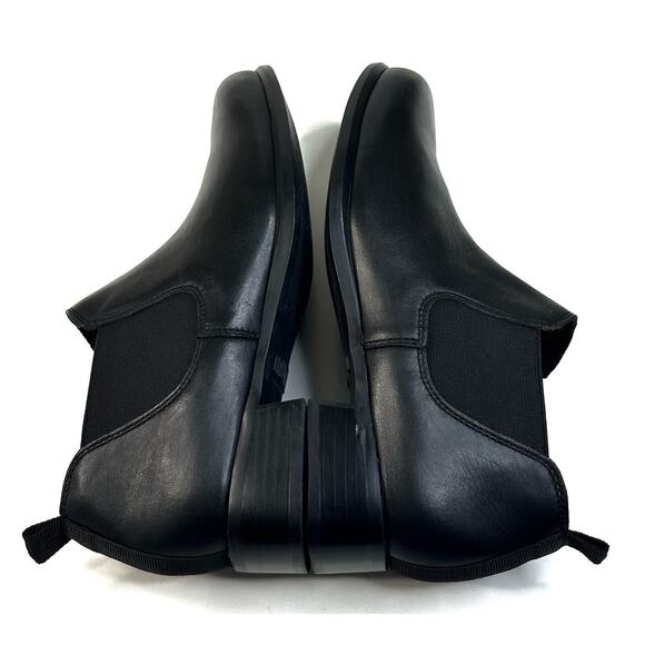 Munro Bedford Black Leather Shoe Bootie Block Heel Womens Size 6.5M New $230 - Picture 6 of 10